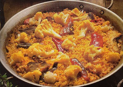 Arroz con Bacalao y Coliflor al horno